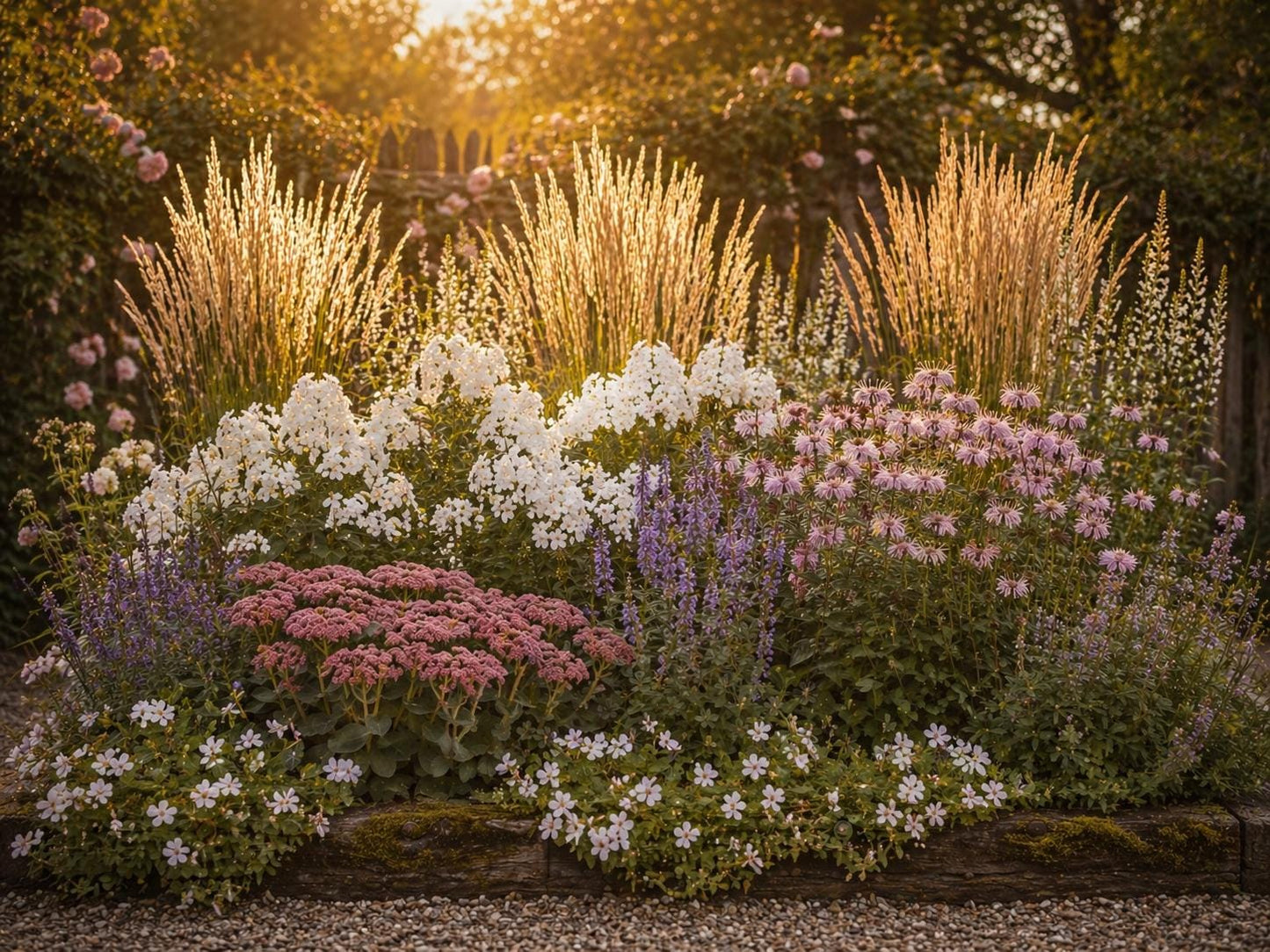 Heirloom Pollinator Garden Plan · Bee & Butterfly Border · Printable PDF · Zones 4–9