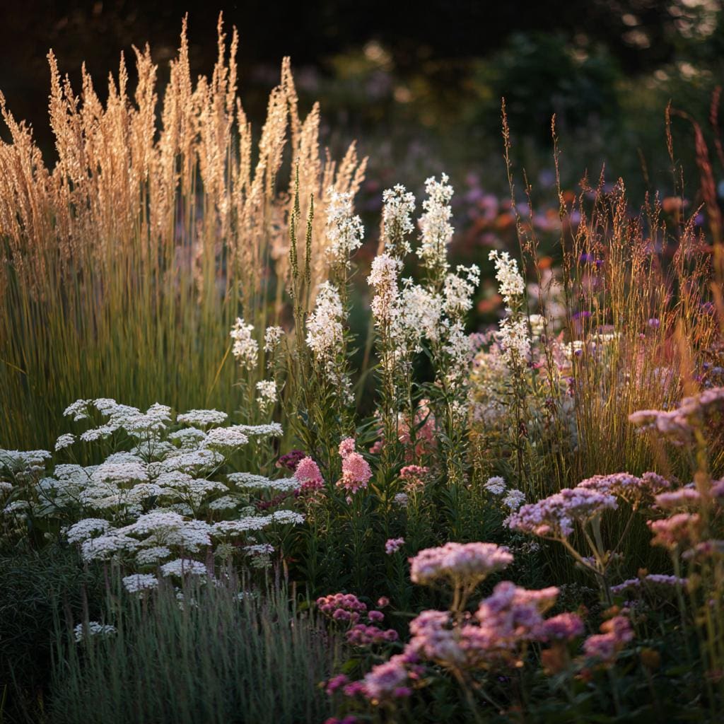 Heirloom Pollinator Garden Plan · Bee & Butterfly Border · Printable PDF · Zones 4–9