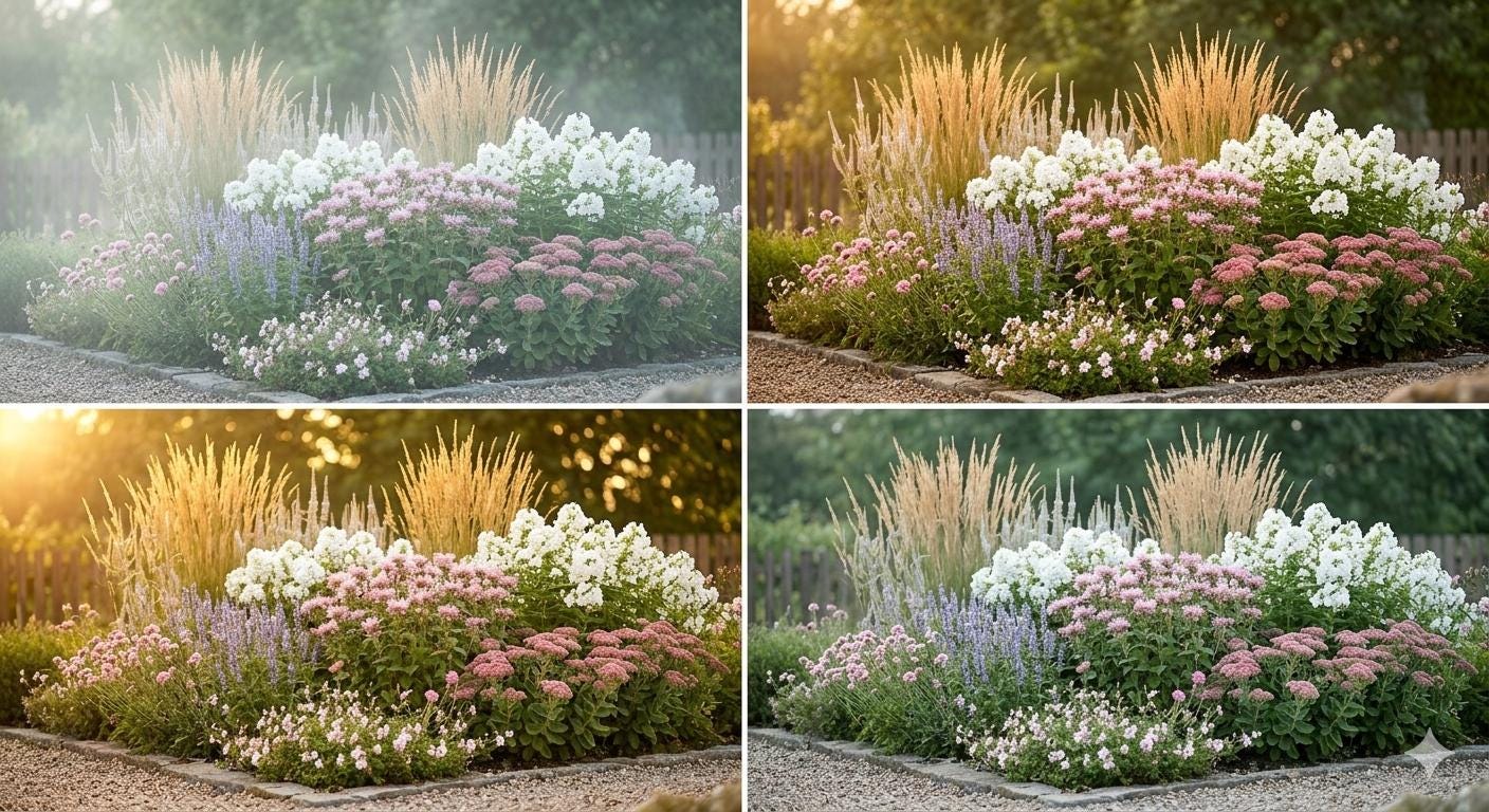 Heirloom Pollinator Garden Plan · Bee & Butterfly Border · Printable PDF · Zones 4–9