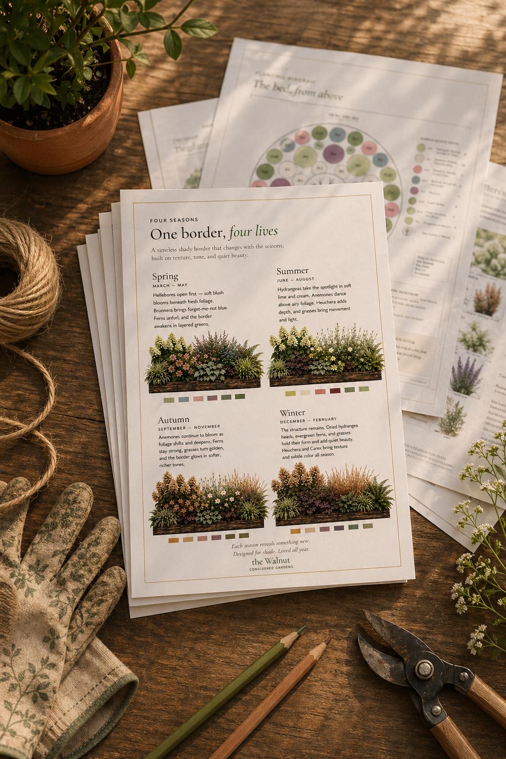 Under Tree Garden Plan — Shade Garden Ideas · Printable PDF · Zones 4–9