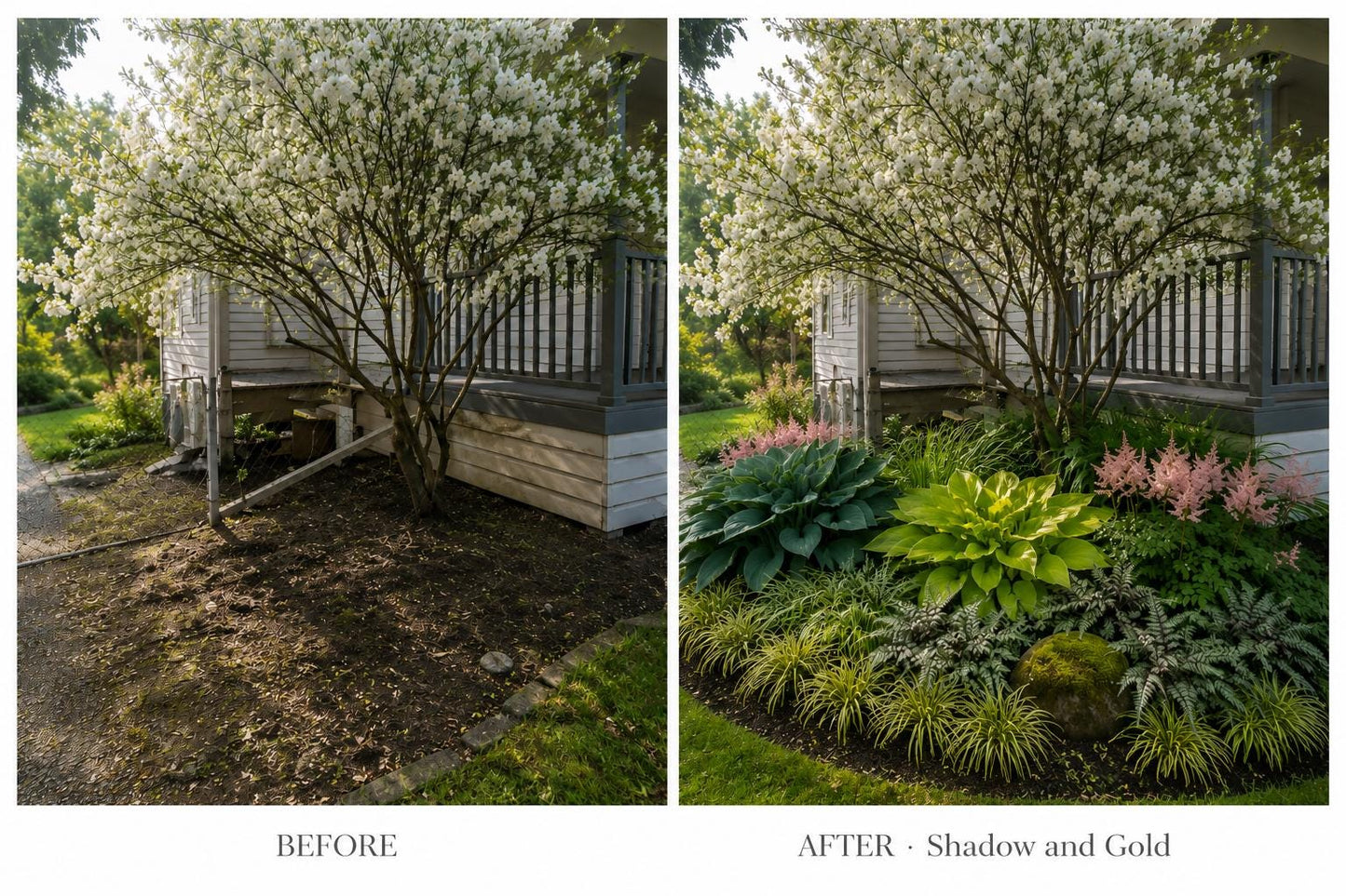 Shadow and Gold · Moist Shade Border Plan · Shade Garden Ideas · Printable PDF