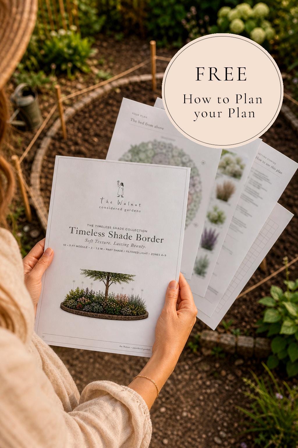 Under Tree Garden Plan — Shade Garden Ideas · Printable PDF · Zones 4–9