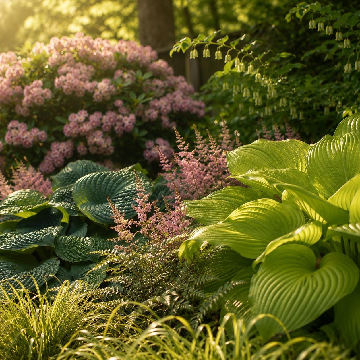 Shadow and Gold · Moist Shade Border Plan · Shade Garden Ideas · Printable PDF